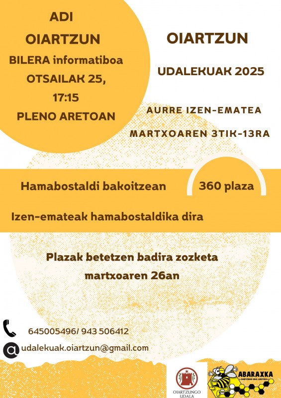 2025eko udaleku irekiak. Informazio-bilera